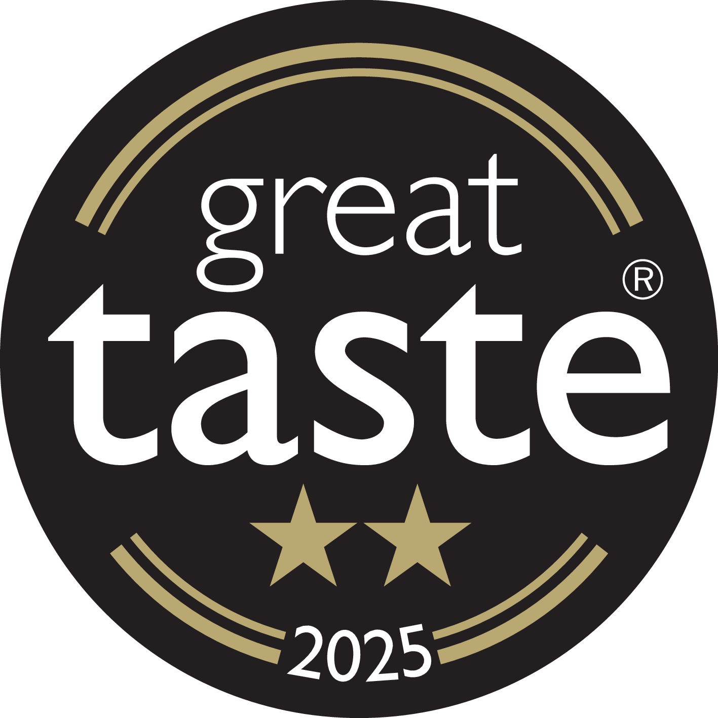 የGreat Taste 2025 ባለሁለት ኮከብ ሽልማት ይፋዊ አርማ